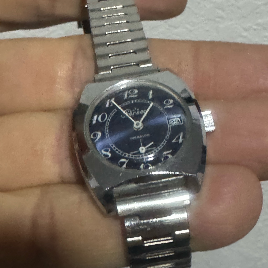Vintage Ladies Perseo Watch With Stainless Steel Belt
